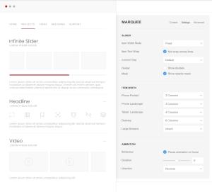 Marquee element for YOOtheme Pro